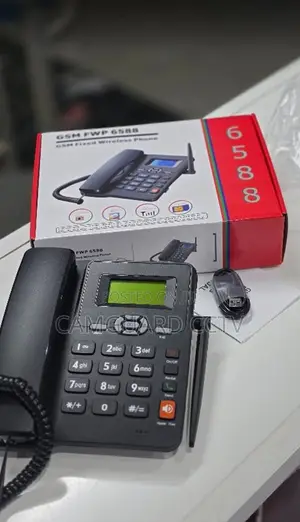 Quality GSM FWP 6588 Fixed Wireless Desk Phone - Black