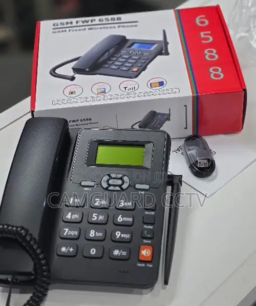 Quality GSM FWP 6588 Fixed Wireless Desk Phone - Black
