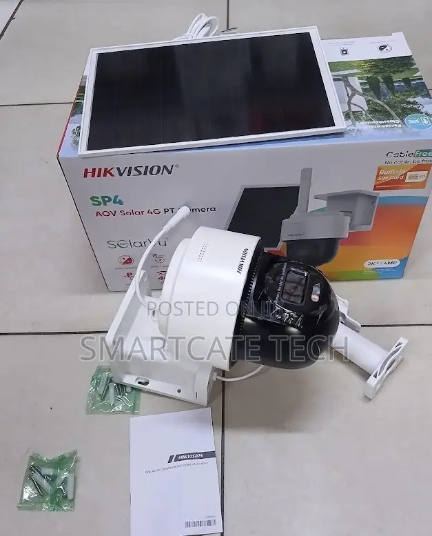 4MP High-Definition Solar CCTV Camera With Solar Panel