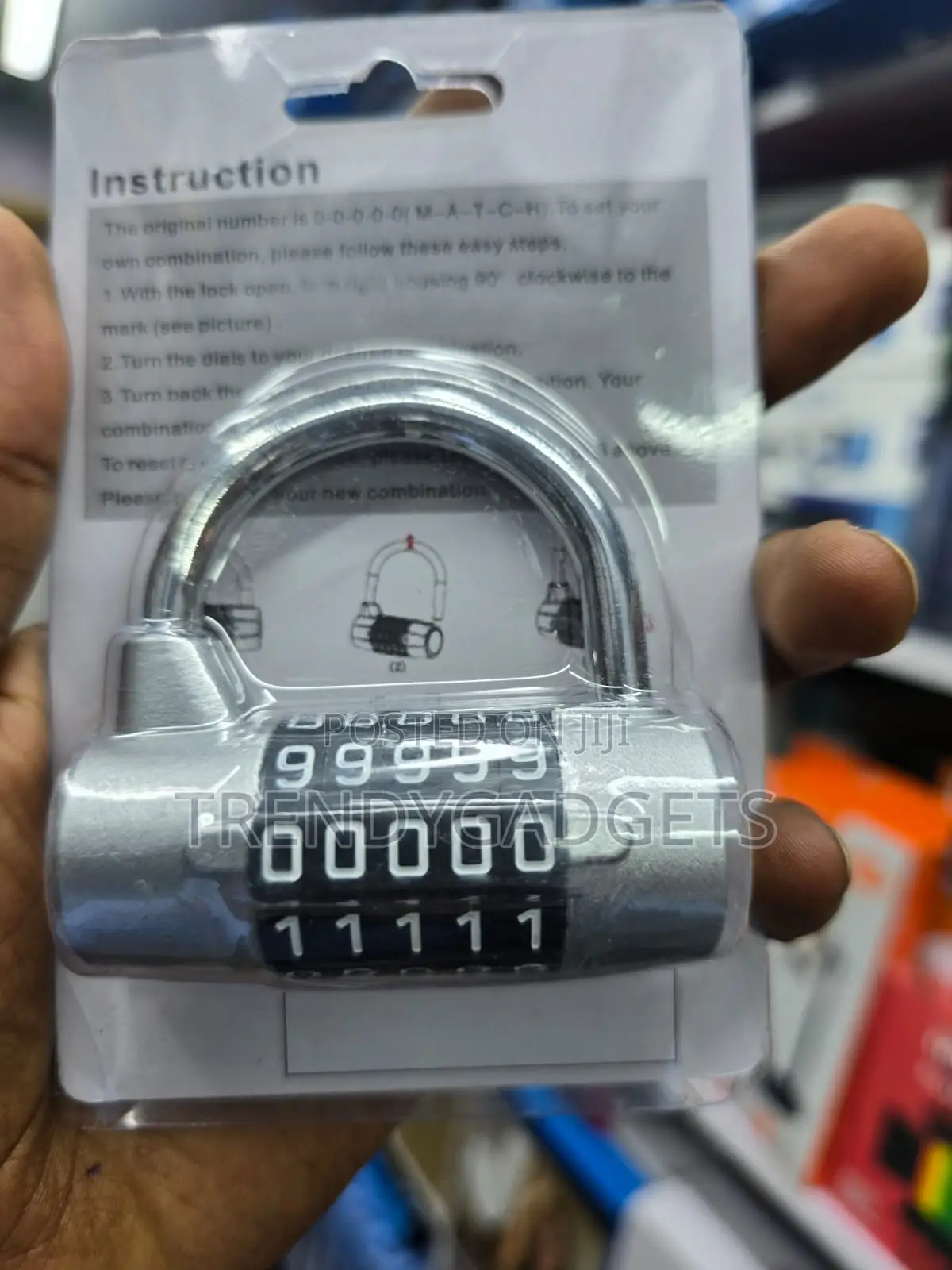Heavy Duty 5 Digit Resettable Password Combination Padlock