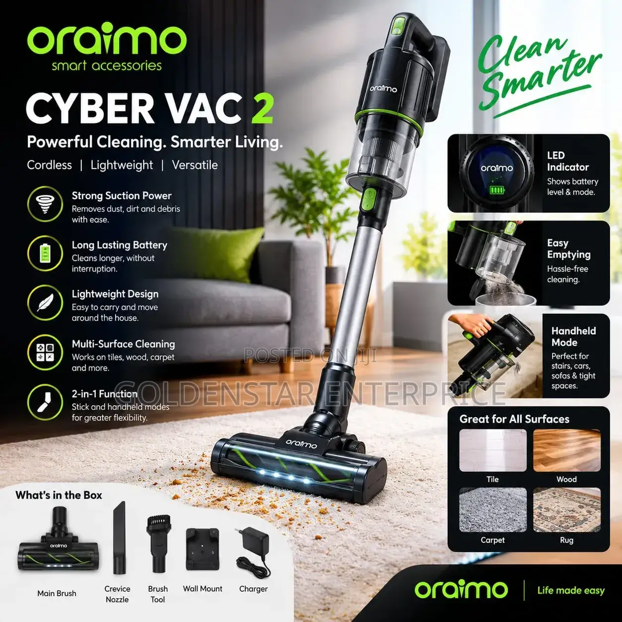 Oraimo Cyber Vac 2