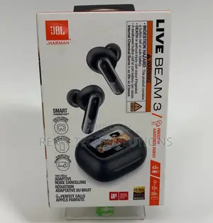 JBL Live Beam 3 Wireless Noise-Cancelling Earbuds