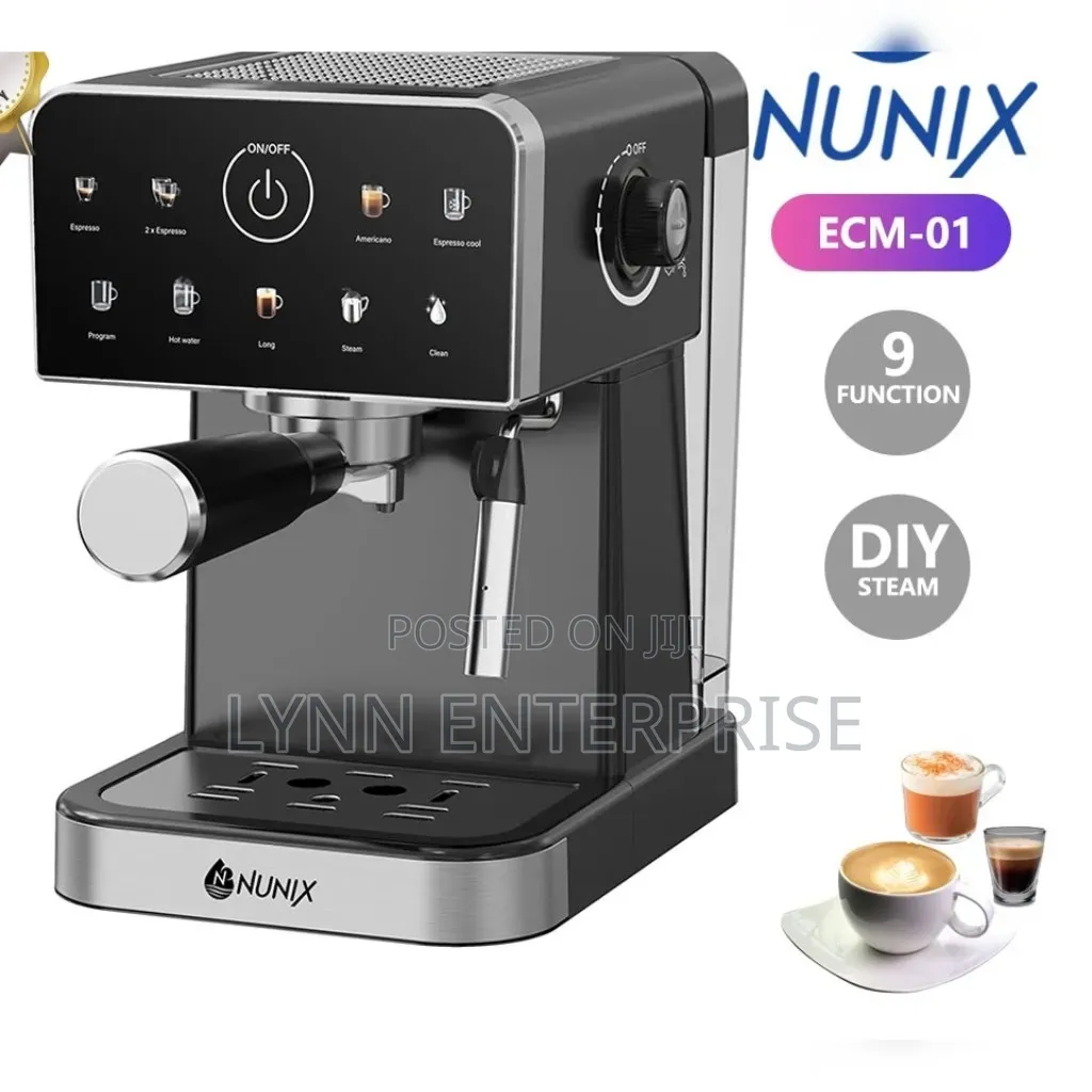 Nunix Espresso Coffee Machine, Automatic Touch Control,