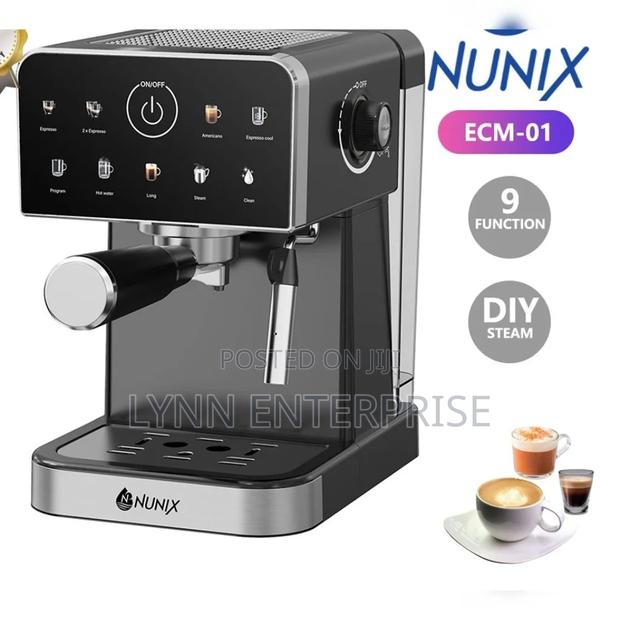 Nunix Espresso Coffee Machine, Automatic Touch Control, - main view