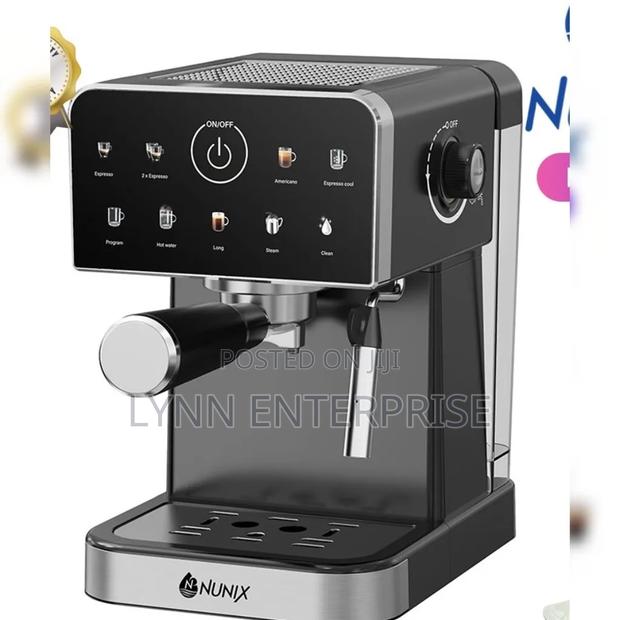 Nunix Espresso Coffee Machine, Automatic Touch Control, - thumbnail 2