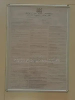 A1 Occupational Safety and Health Act Snap Frame— Professional Display
