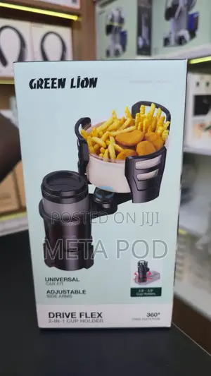 Green Lion Drive Flex 2-in-1 Cup Holder - Black