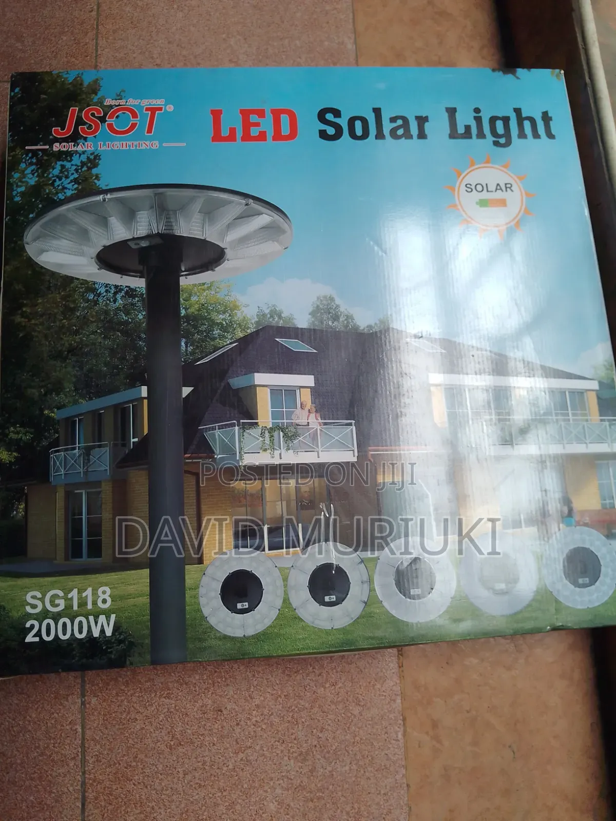 JSOT 2000W UFO Solar Street Light With Remote Control