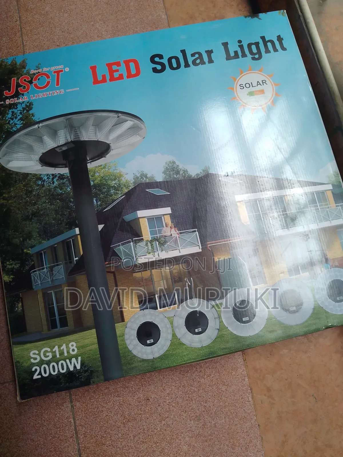 JSOT 2000W UFO Solar Street Light With Remote Control