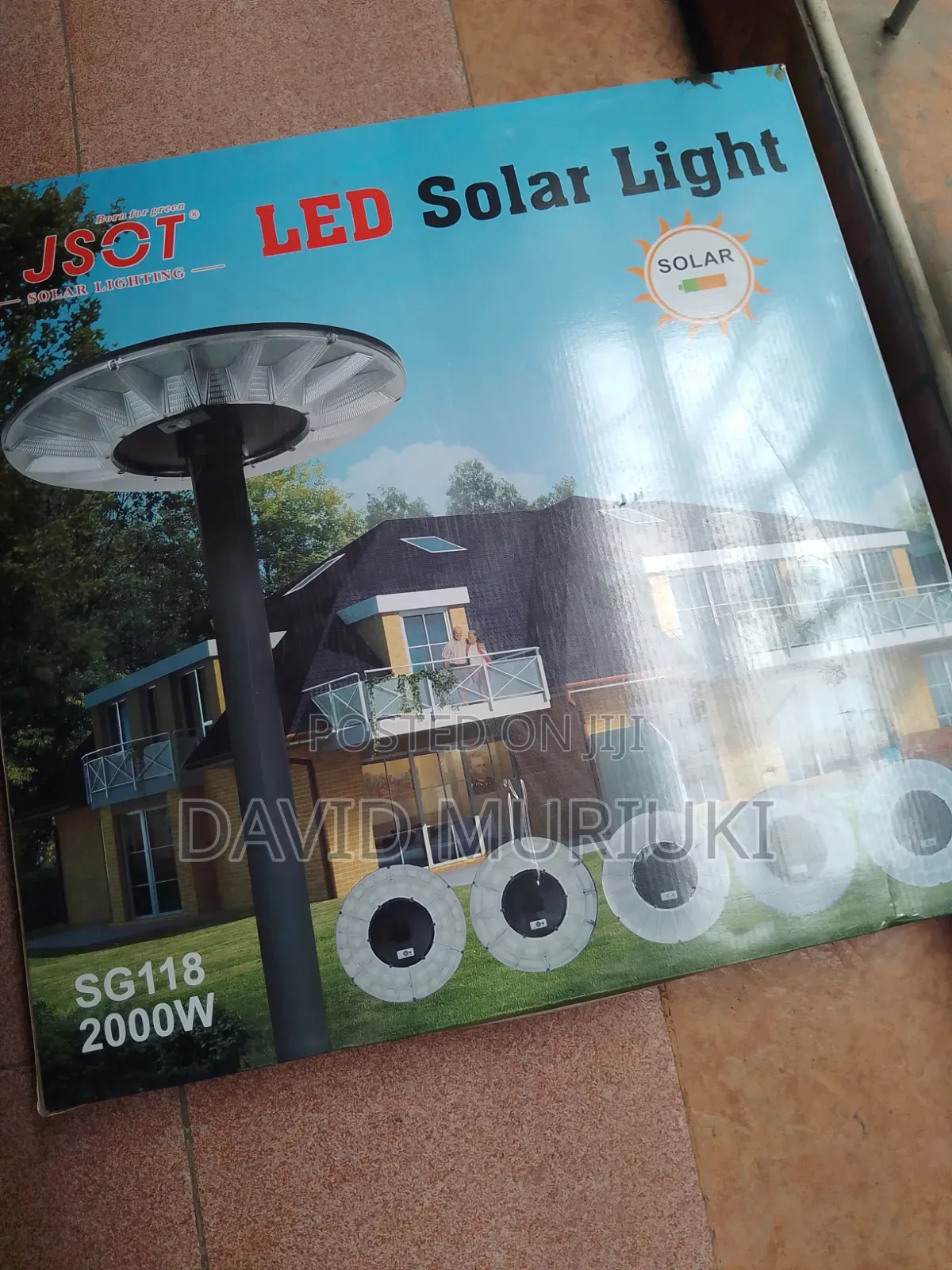 JSOT 2000W Round UFO Solar LED Security Light