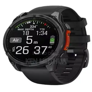 Garmin Fenix 8 47mm Amoled Slate Gray With Black Silicone Band