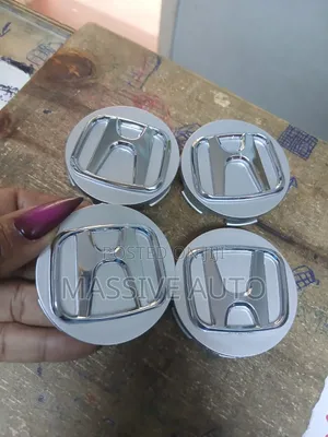 Silver Honda Centre Wheel Caps