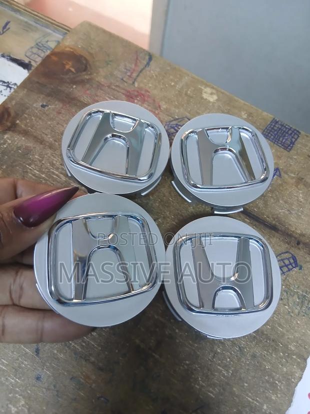 Silver Honda Centre Wheel Caps - thumbnail 2