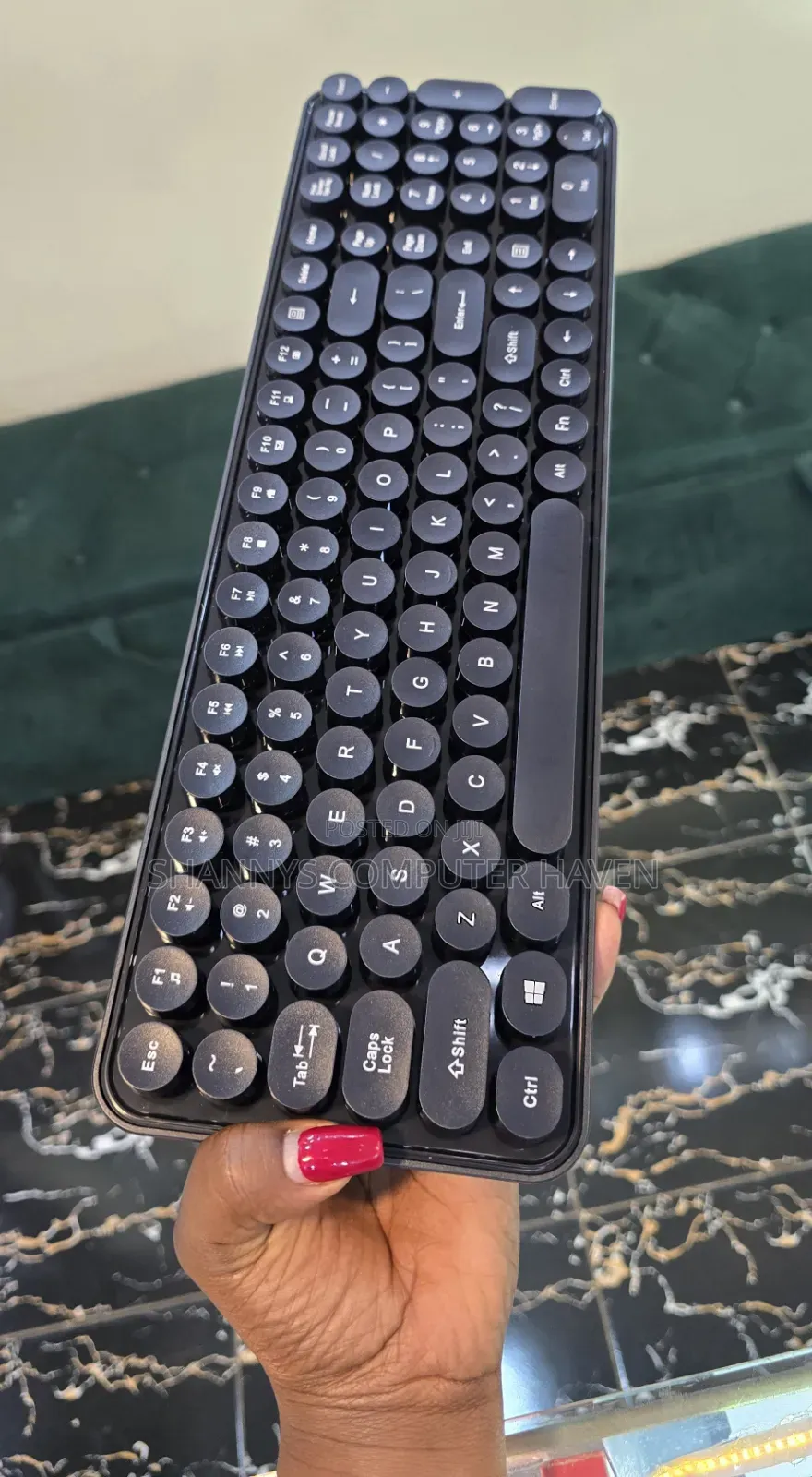 Wireless Keyboard & Mouse Combo – Dot Punk 