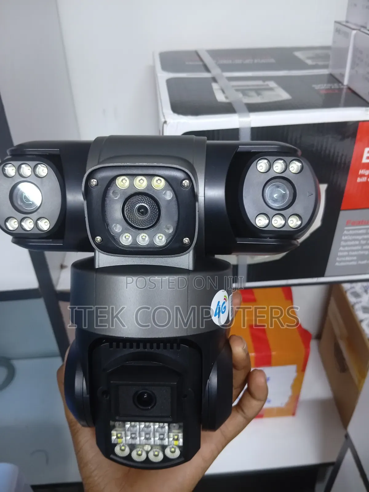 Solar-Powered 4G Triple-Lens CCTV for Remote Outdoor