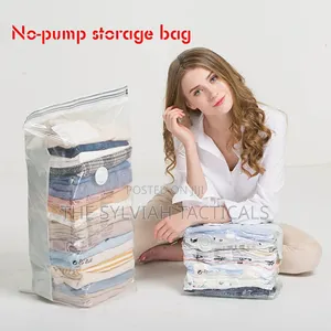 *5pcs Set No Pump Needed Vacuum Storage Bags for Clothes Blankets