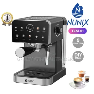 Nunix ECM-01, a 9-Function Digital Espresso Coffee Machine.