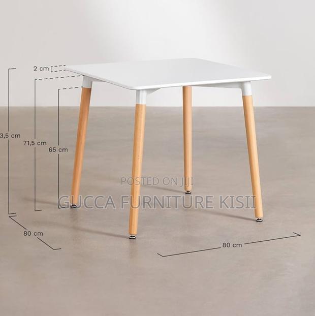 Square Dining Room 4 Legged Dining Table - thumbnail 2