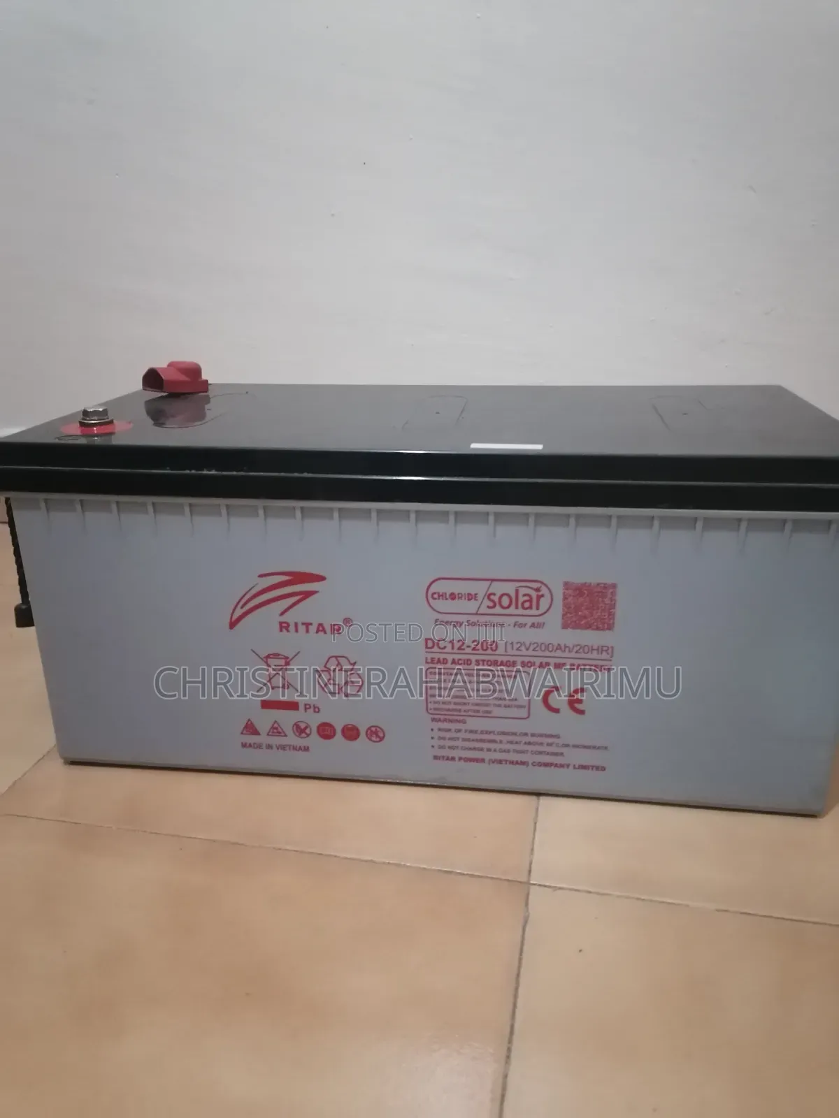 Ritar 12V 200Ah Deep Cycle Battery