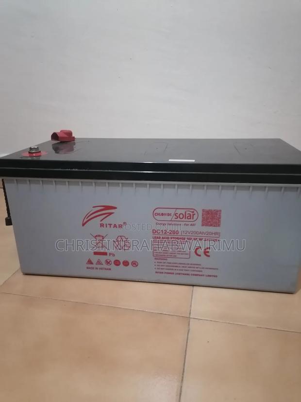 Ritar 12V 200Ah Deep Cycle Battery - thumbnail 2