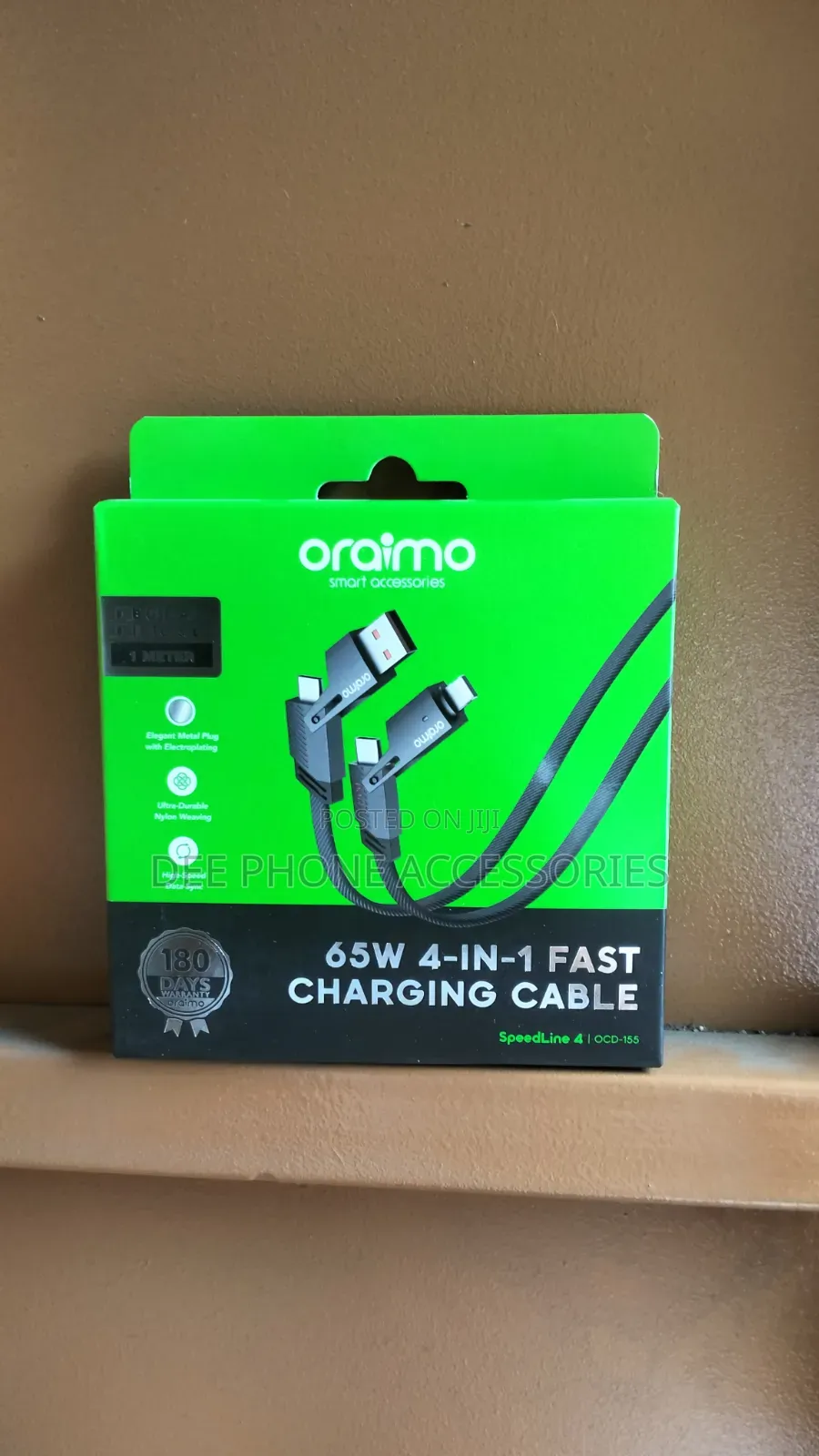 Oraimo 65W 4 in 1 Fast Charging Cable