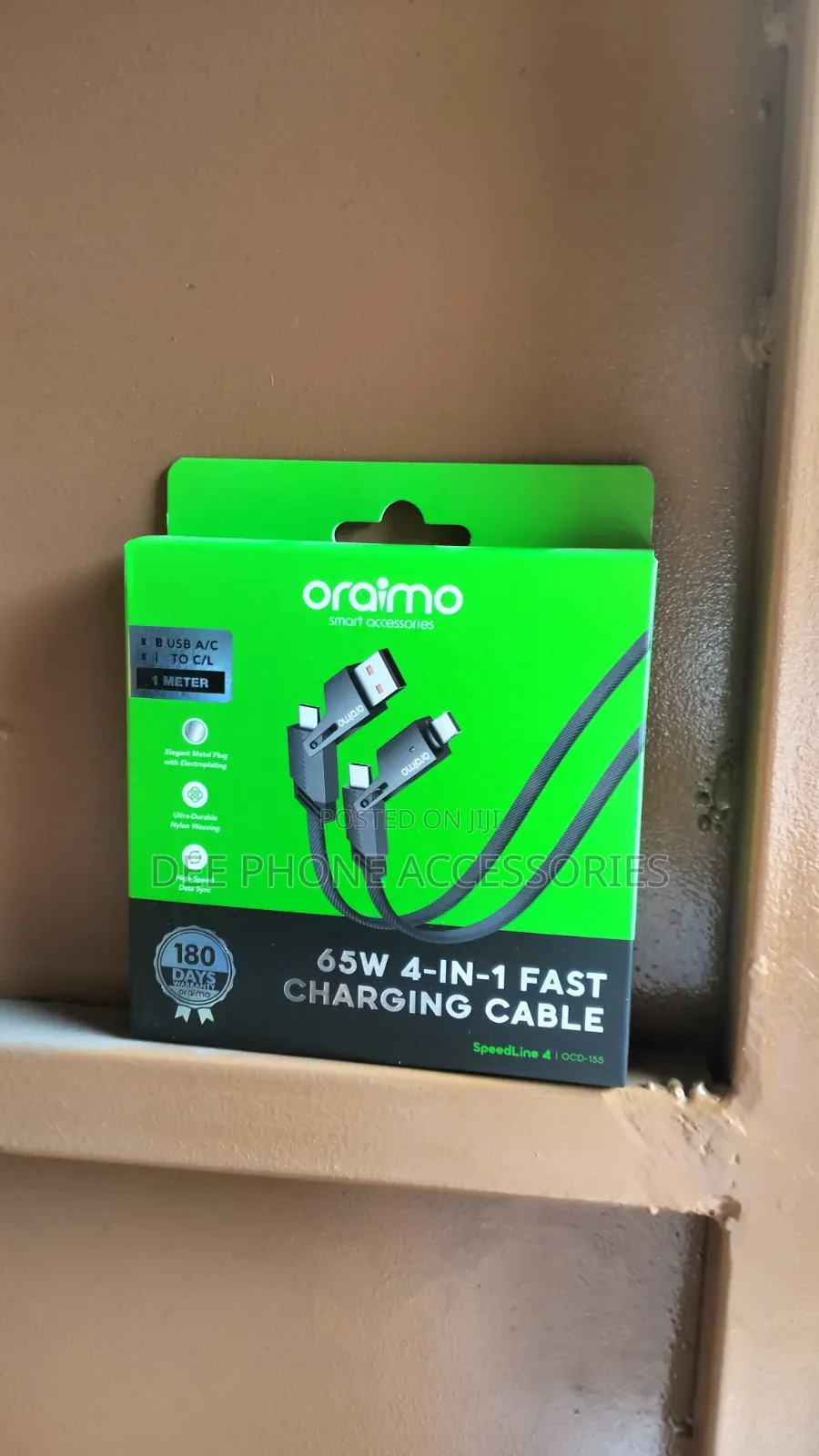Oraimo 65W 4 in 1 Fast Charging Cable