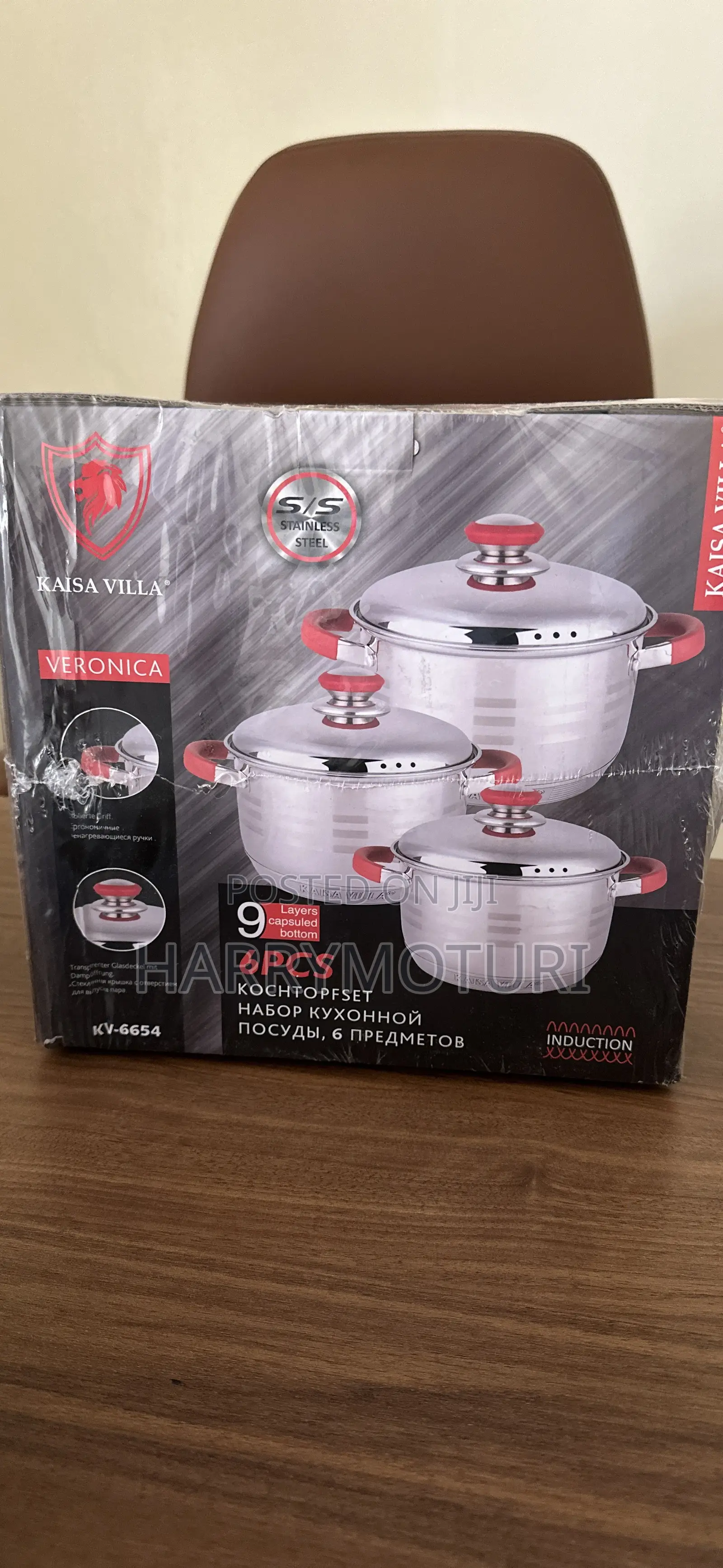 6PCs Stainless Steel Cookware Set