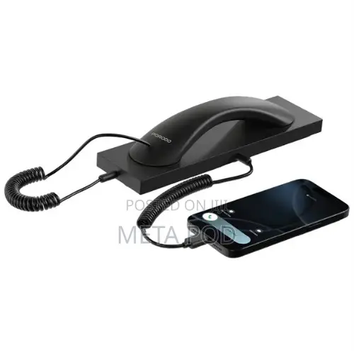 Porodo Classic Retro Phone Handset With a USB-C Connector.