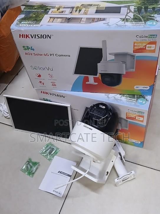 Hikvision 4MP High-Resolution Security Camera With Solar Panel - main view