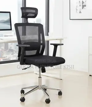 Rotatable Mesh Ergonomic Chair With Adjustable Lumbar Support