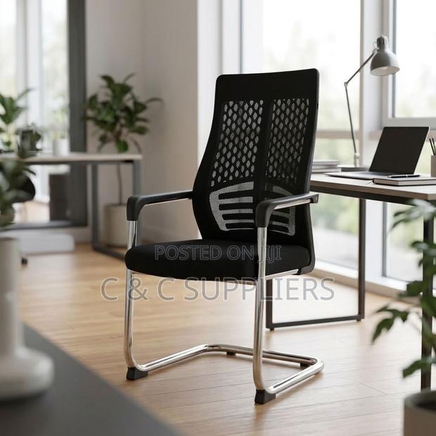 Ergonomic Cantilever Visitor's Chair - thumbnail 2
