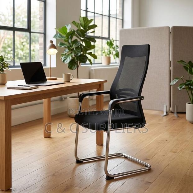 Ergonomic Cantilever Visitor's Chair - thumbnail 9