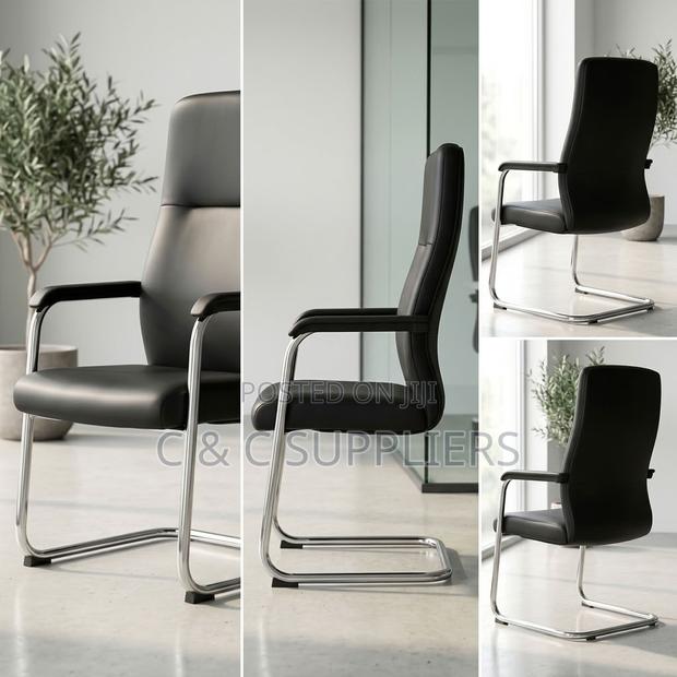 Ergonomic Leather Meeting Chair - thumbnail 13
