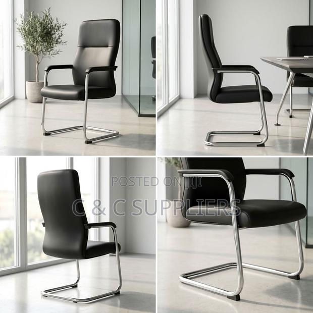 Ergonomic Leather Meeting Chair - thumbnail 12
