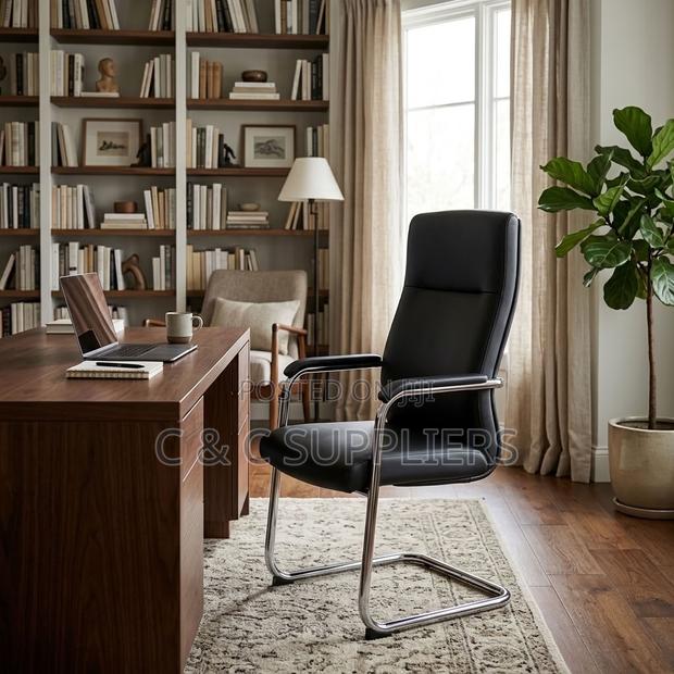 Ergonomic Leather Meeting Chair - thumbnail 8