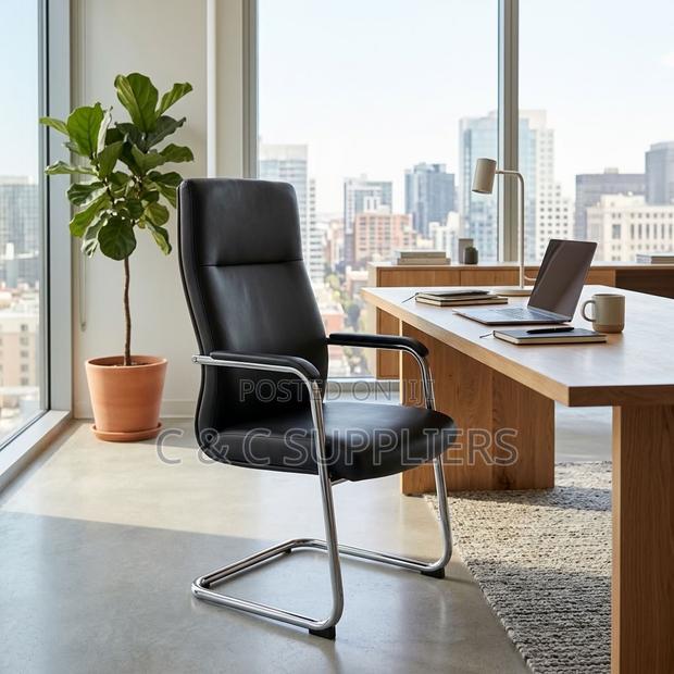 Ergonomic Leather Meeting Chair - thumbnail 9