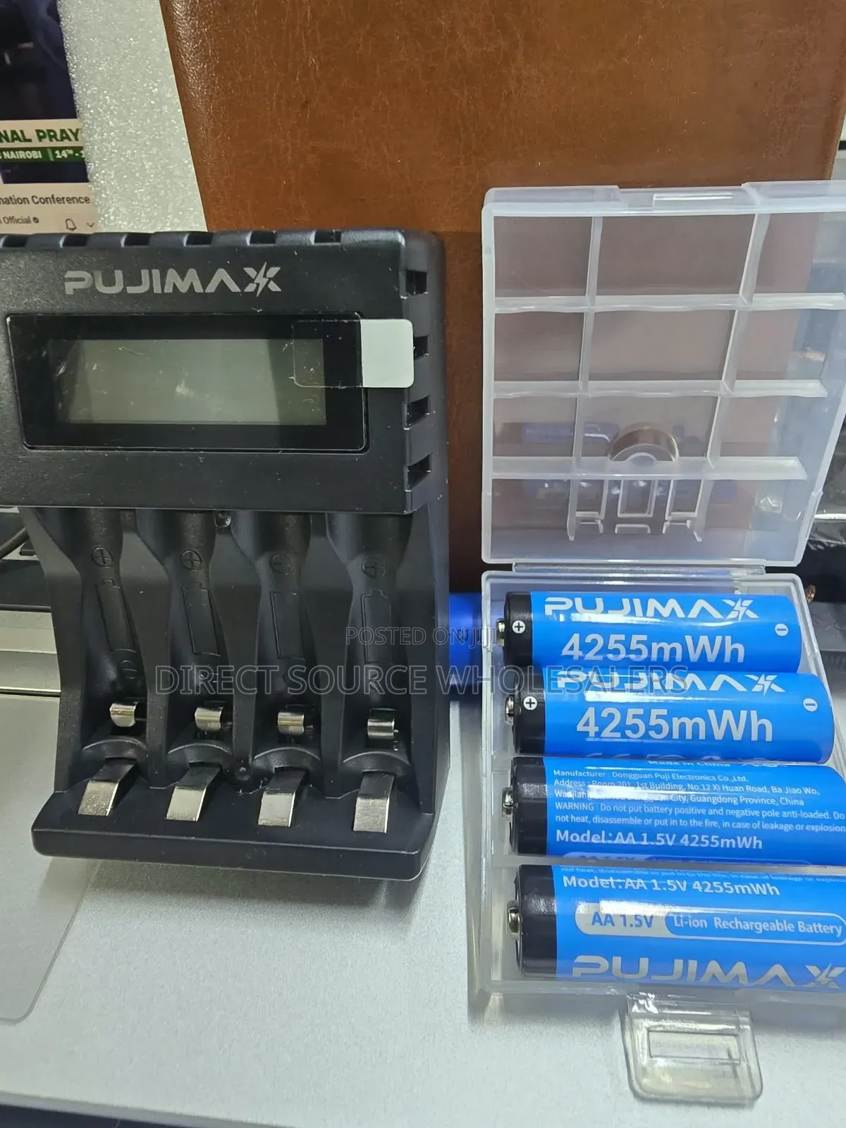 Pujimax Rechargeable Battery With Type-C Digital Charger.