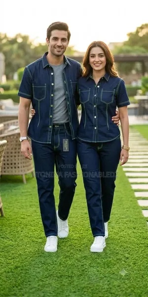 Unisex Two Pieces Denim Set , Trouser and Jacket