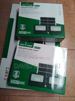 JSOT 600W Combined Solar LED Floodlight Set