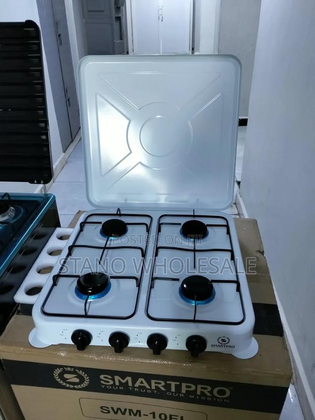 White 4 Burner Table Top Cooker - main view