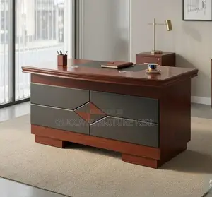 Mahogany Laminated 120cm Clerical Office Desk