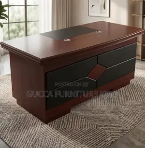 Mahogany Laminated 120cm Clerical Office Desk
