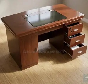 Mahogany Laminated 120cm Clerical Office Desk