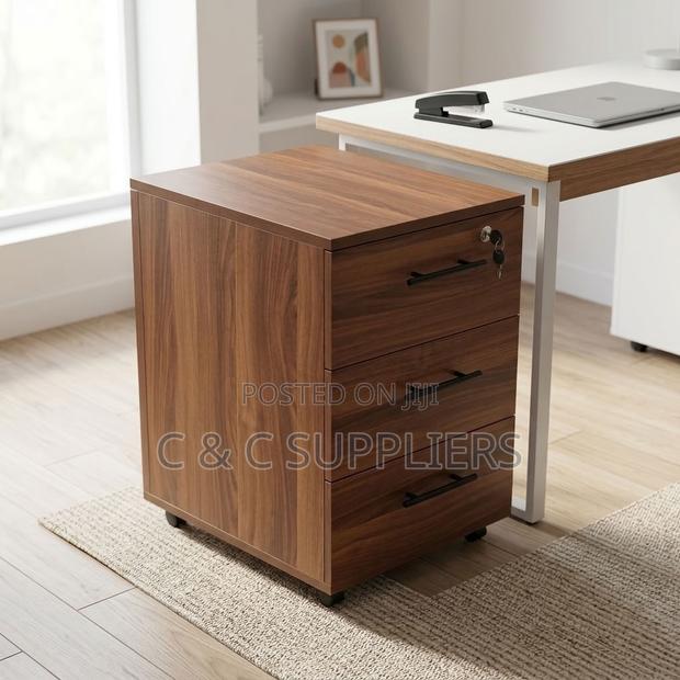 3-Drawer Brown Movable Cabinet. - thumbnail 9