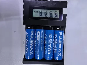 Buy 4 PUJIMAX Rechargeable AA Batteries + Type-C Digital LCD Charger