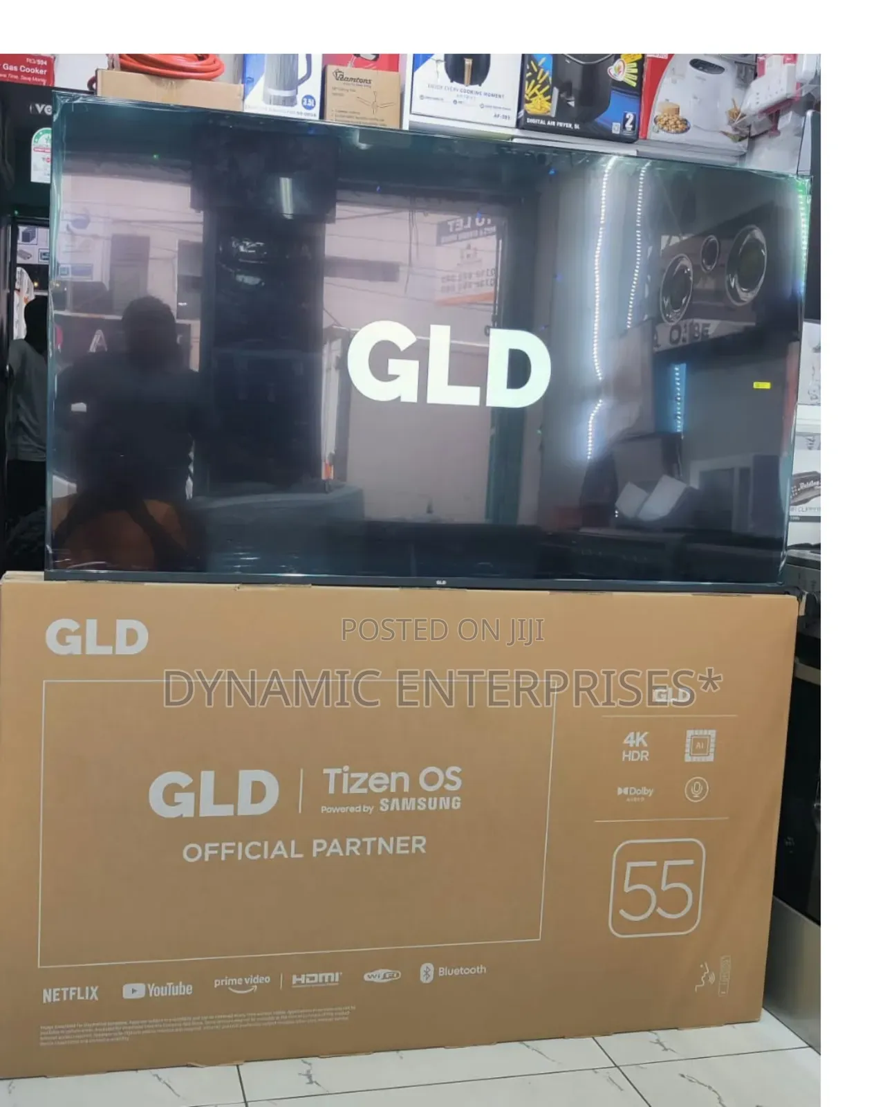 *GLD 55" Smart TV Powered by Samsung's Tizen Operating System