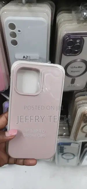 Light Pink Silicone Protective Phone Case for the Apple iPhone 13 Pro