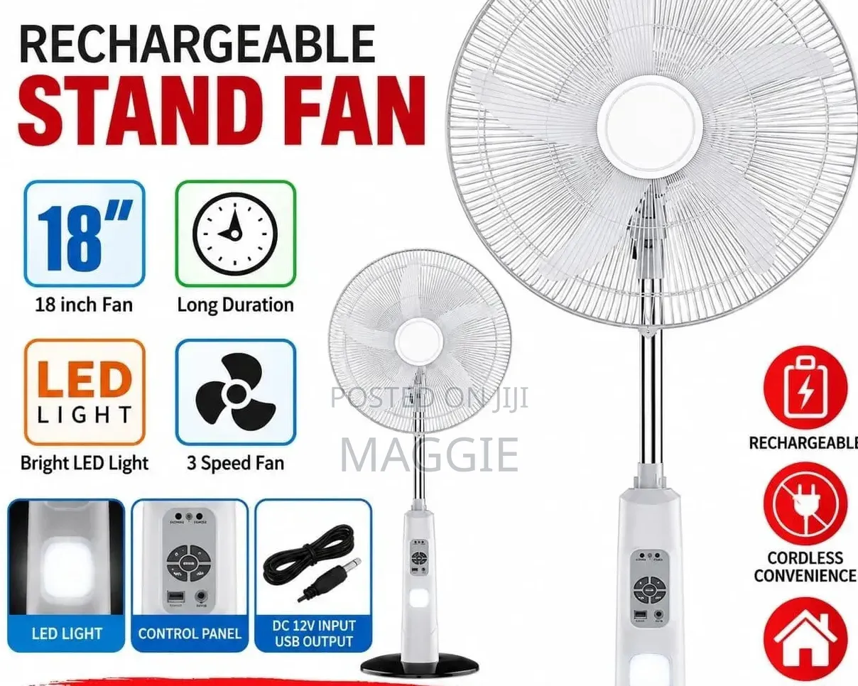 Rechargeable Stand Fan