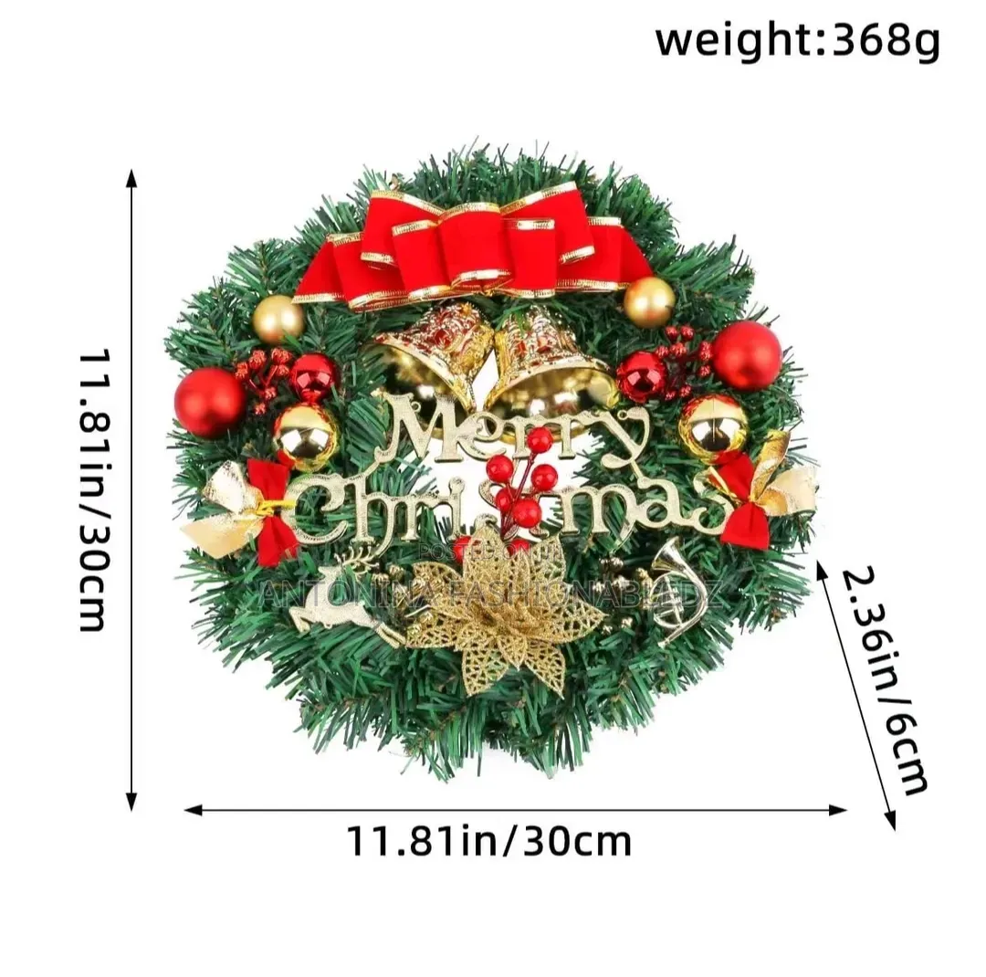 30 Cm Front Door Wreath Christmas Decor