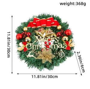 30 Cm Front Door Wreath Christmas Decor
